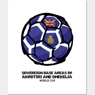 Sovereign Base Areas of Akrotiri and Dhekelia Football Country Flag Posters and Art